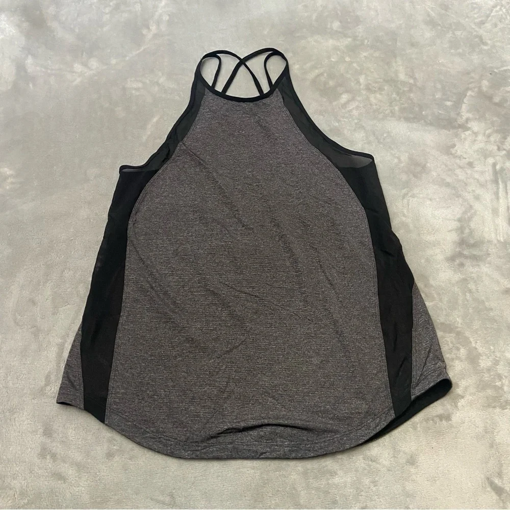 Lululemon Run Off-Route strappy Tank Heathered Black / Black 3046